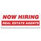 Signmission Now Hiring Real Estate Agents Banner Apply Inside Accepting Application Single Sided B-96-30294 - alternate 1
